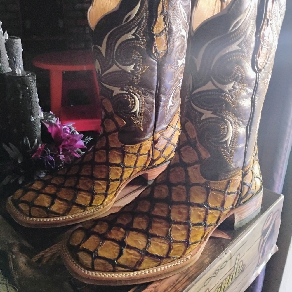 Men's Leather Boots - Size 12